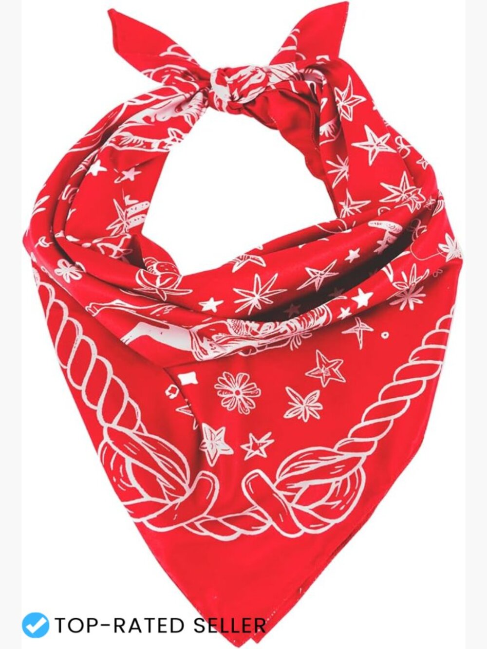 Large Square Scarf Unisex Western Bandana 27in Handkerchief Hair Neck Scarf